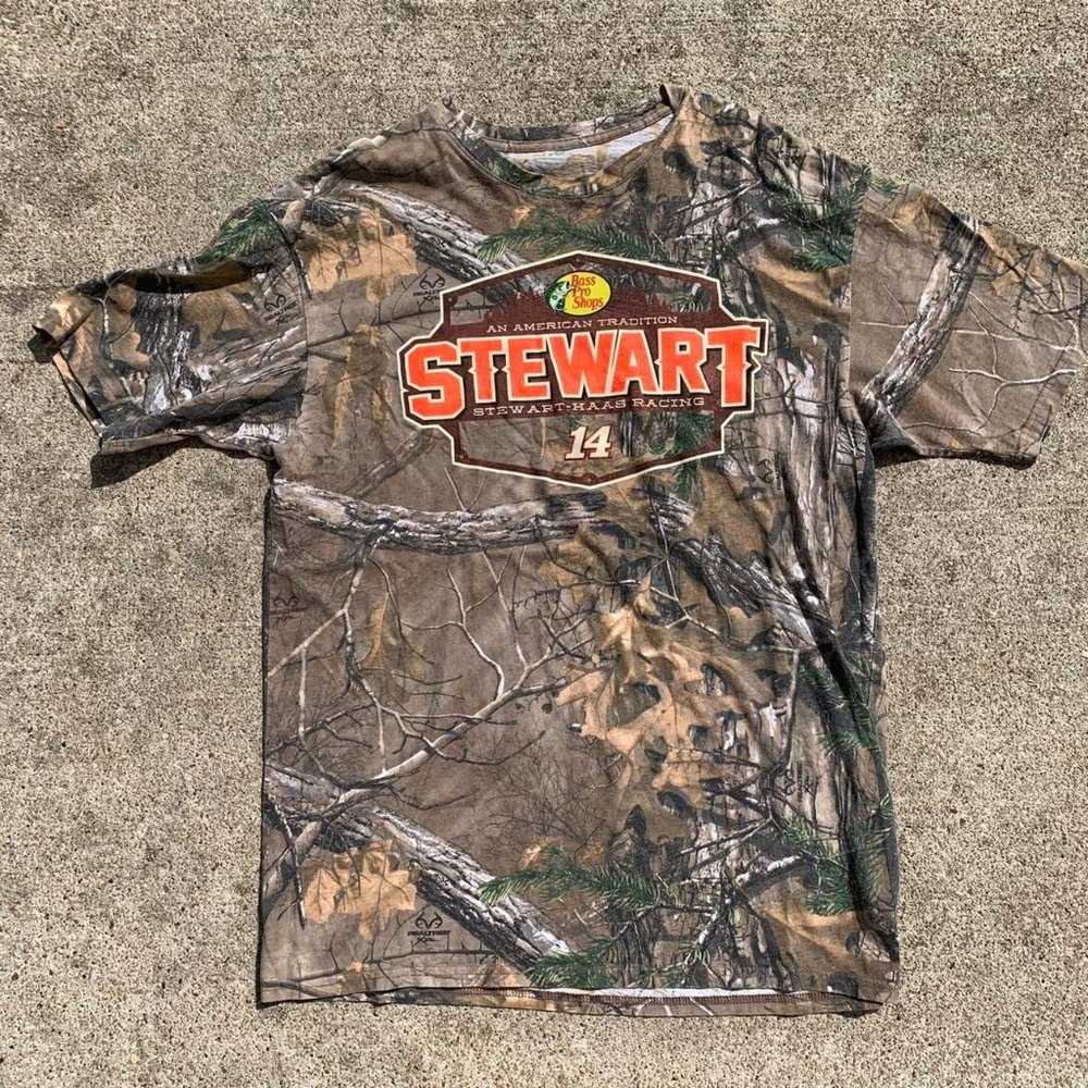 Bas Pro Shops/Real Tree Camo Stewart-Haas racing T-Shirt
